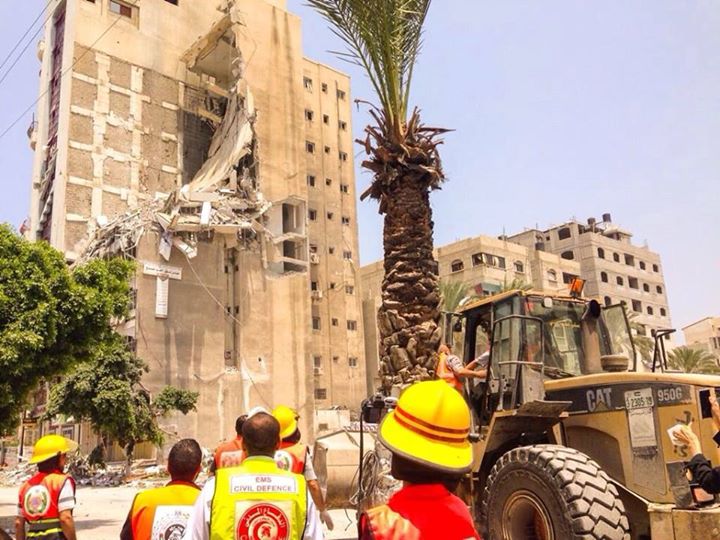 al salam residential building after two missiles from an f16 were fired into it. photo by johnathan miller